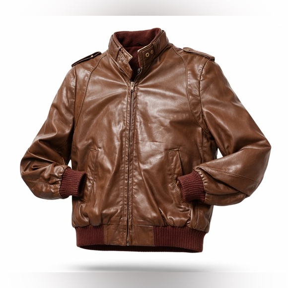 Women’s Etienne Aigner Vintage Full -Grain Leather Jacket, M - Picture 1 of 13